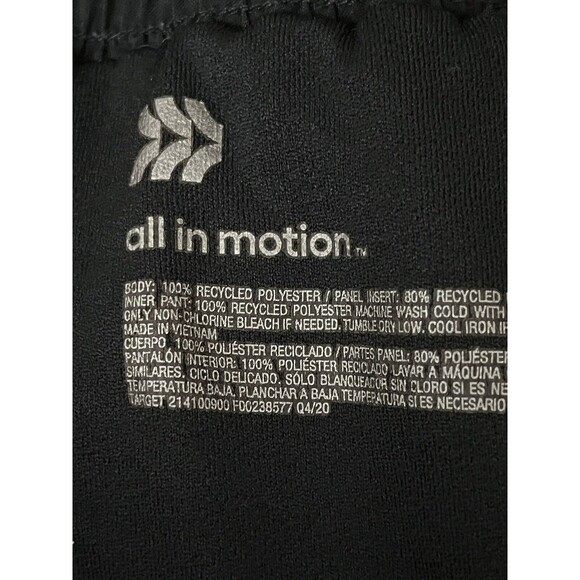 All In Motion Women's XXL Lined Run Shorts - Zip Pocket - Black MID RISE nwot - Picture 5 of 10